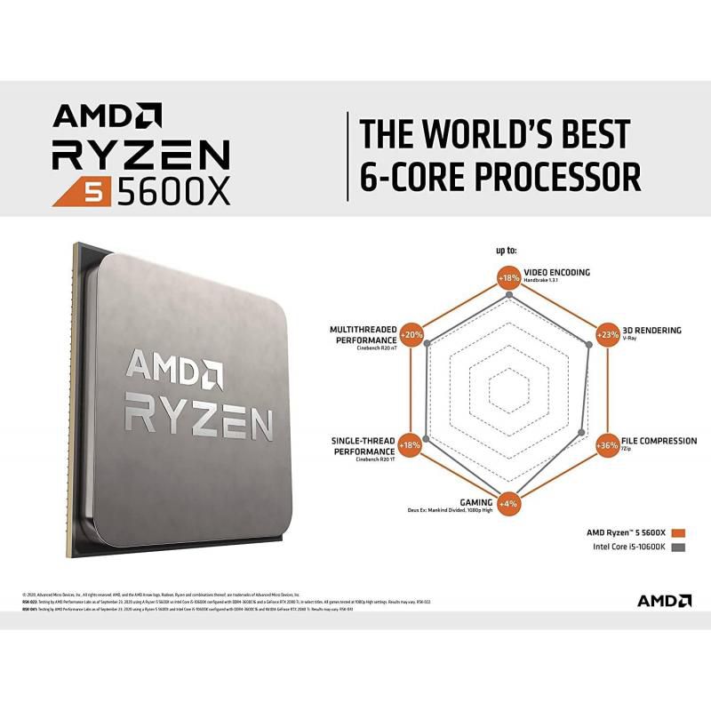 AMD Ryzen 5 5600X (Socket AM4) Processor