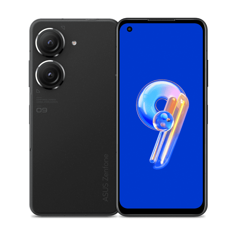 ASUS Zenfone 9 5G Smartphone (Dual-SIM, 8+256GB) - Midnight Black