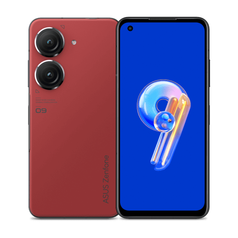 ASUS Zenfone 9 5G Smartphone (Dual-SIM, 8+128GB) - Sunset Red