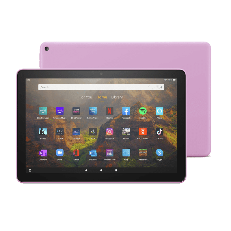 Amazon Fire HD 10 tablet (10.1", 64GB, 2021, 11th Generation) - Lavender