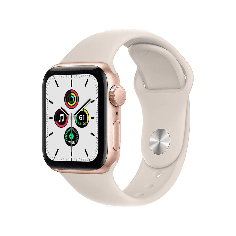 Apple Watch SE (GPS, 40mm) - Gold Aluminium with Sports Band - Starlight