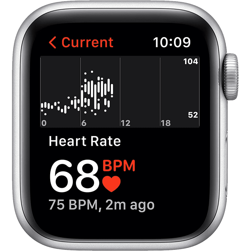 Apple Watch SE (GPS, 44mm) - Silver Aluminium with Sports Band - Abyss Blue