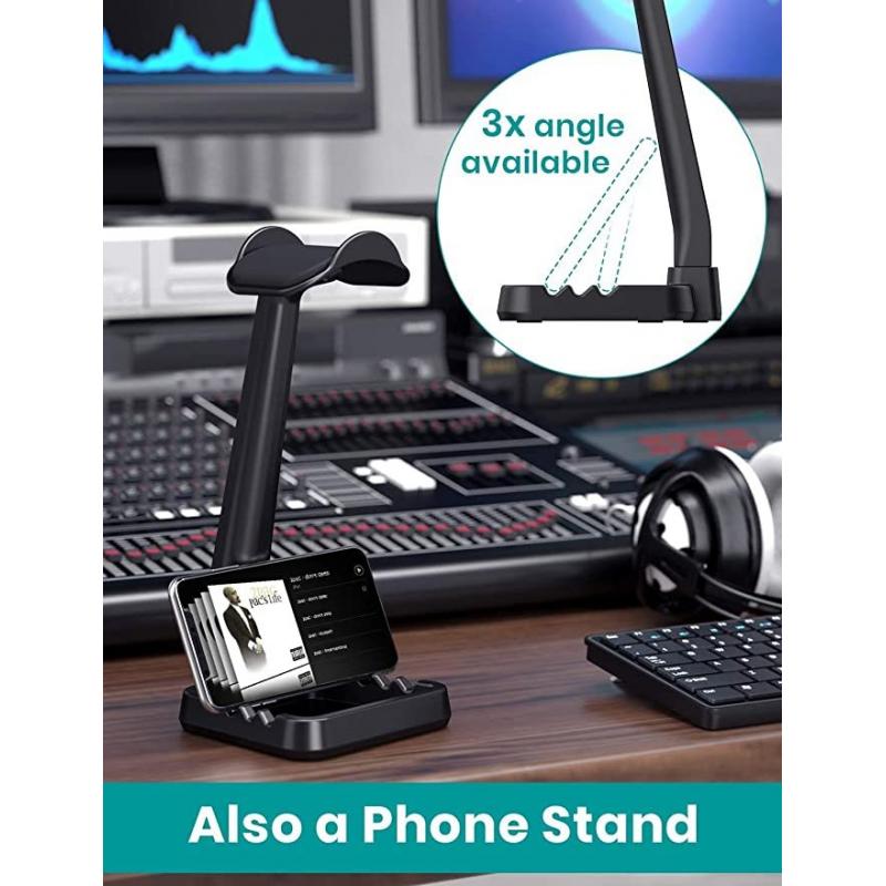 Headphone Stand Headset Stand - Black