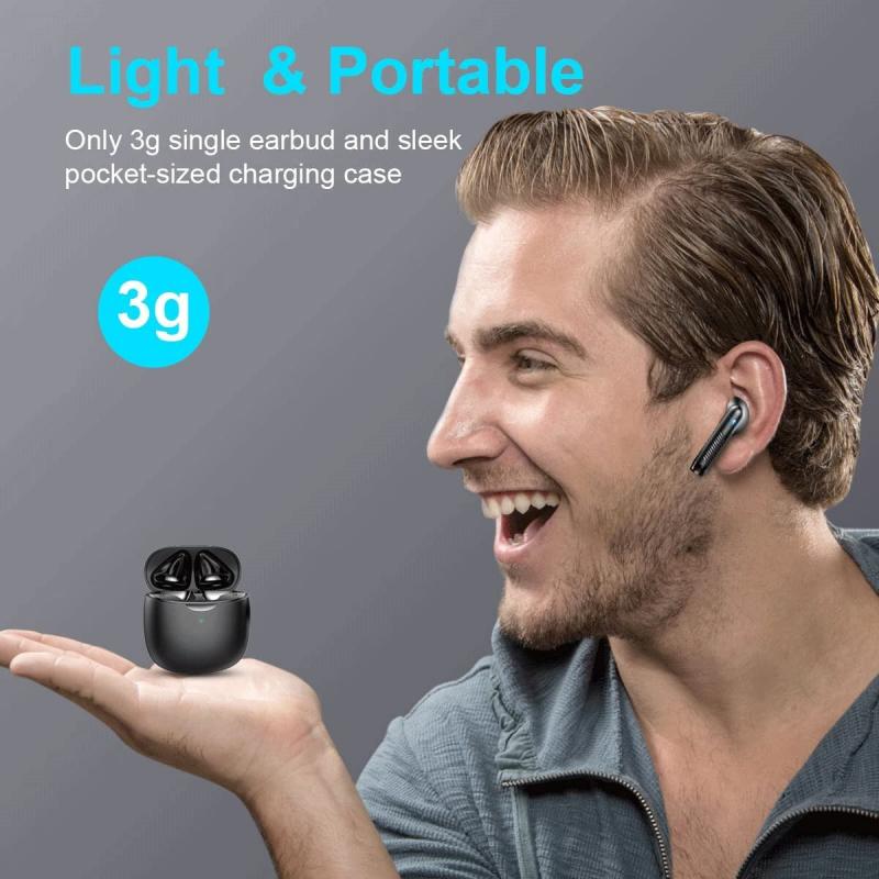 Wireless Earbuds (Bluetooth 5.3, Hi-Fi Stereo, Wireless, 32H Playtime - Black