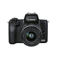 CANON EOS M50 Mark II Mirrorless Camera (Black) with EF-M 15-45 mm f/3.5-6.3 IS STM Lens (Graphite)