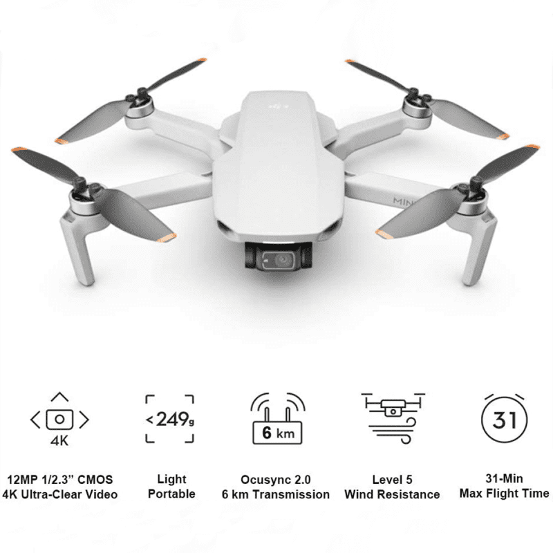 DJI Mini 2 Fly More Combo - Ultralight and Foldable Drone Quadcopter
