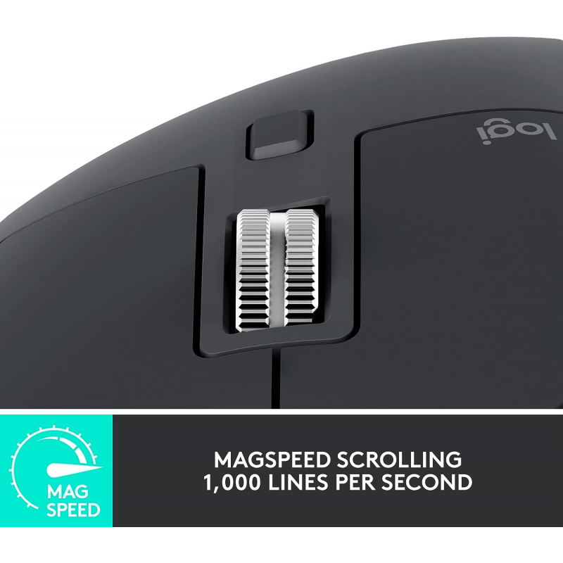 Logitech MX Master 3S Wireless Performance Mouse - Graphite