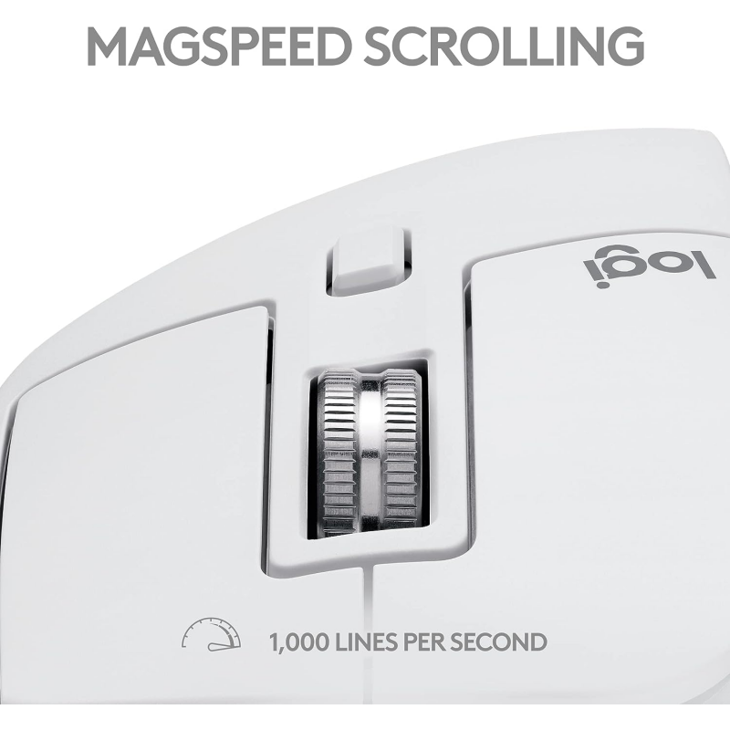 Logitech MX Master 3S For Mac Wireless Performance Mouse - Pale Grey Logitech MX Master 3S For Mac Wireless Performance Mouse - Pale Grey