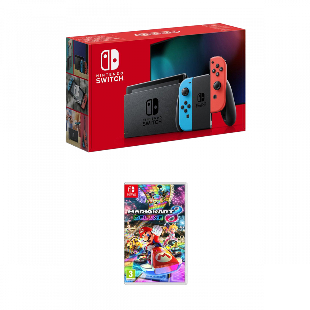 Dimprice Nintendo Switch Console with Mario Kart 8 Deluxe