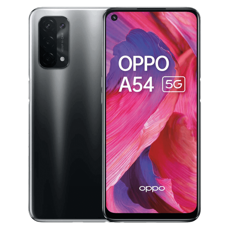 Oppo A54 (5G, 64GB, Dual SIM) Smartphone - Fluid Black