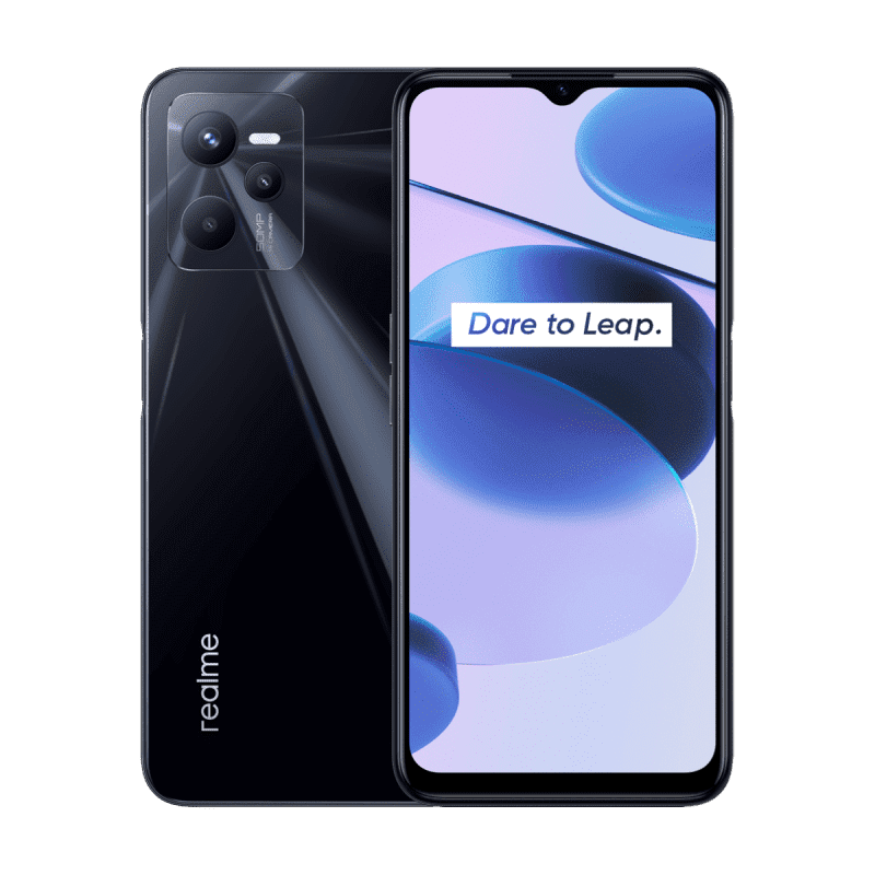 Realme C35 4G Smartphone (Dual-SIM, 4+64GB) - Glowing Black