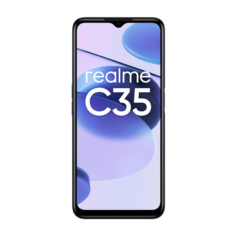 Realme C35 4G Smartphone (Dual-SIM, 4+128GB) - Glowing Black