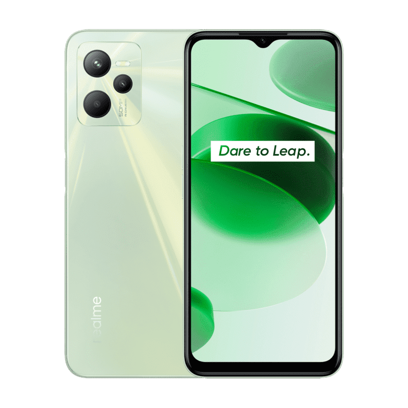 Realme C35 4G Smartphone (Dual-SIM, 4+64GB) - Glowing Green