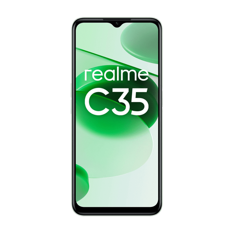 Realme C35 4G Smartphone (Dual-SIM, 4+128GB) - Glowing Green