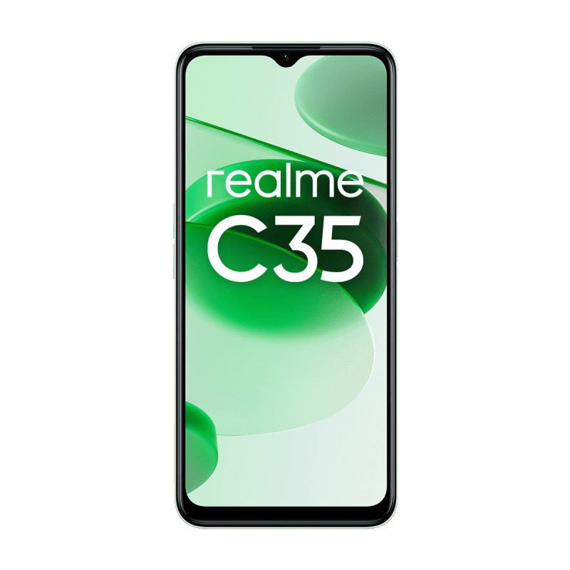 Realme C35 4G Smartphone (Dual-SIM, 4+64GB) - Glowing Green