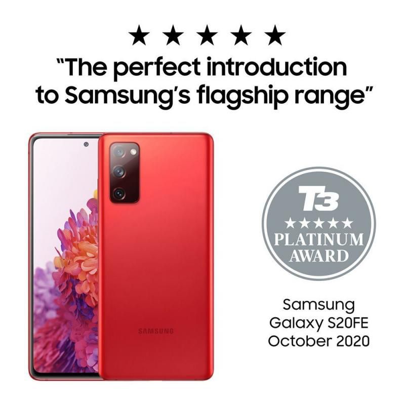 Samsung Galaxy S20 FE (5G, 128GB) - Cloud Red