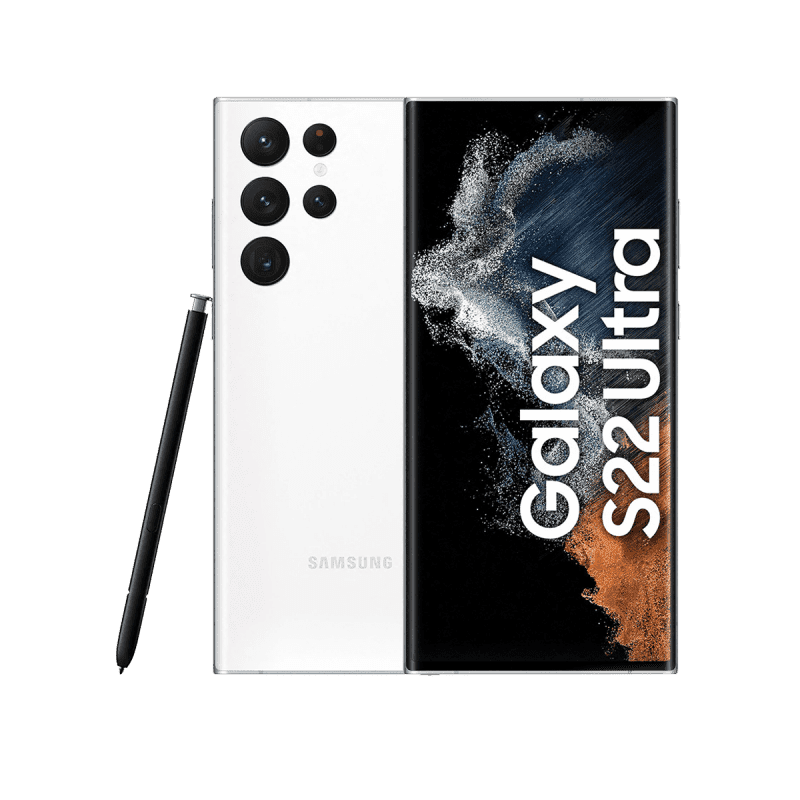 Samsung Galaxy S22 Ultra 5G (SIM-Free, 12+512GB) Smartphone - Phantom White