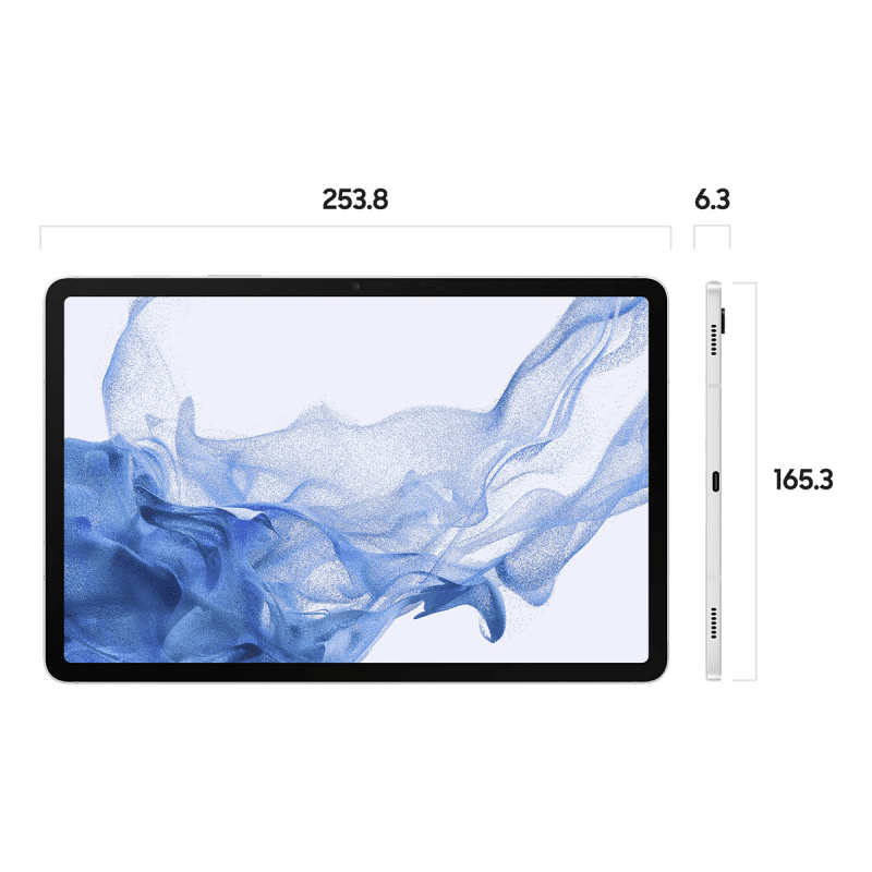 Samsung Galaxy Tab S8 (11", 128GB, Wi-Fi) Tablet - Silver