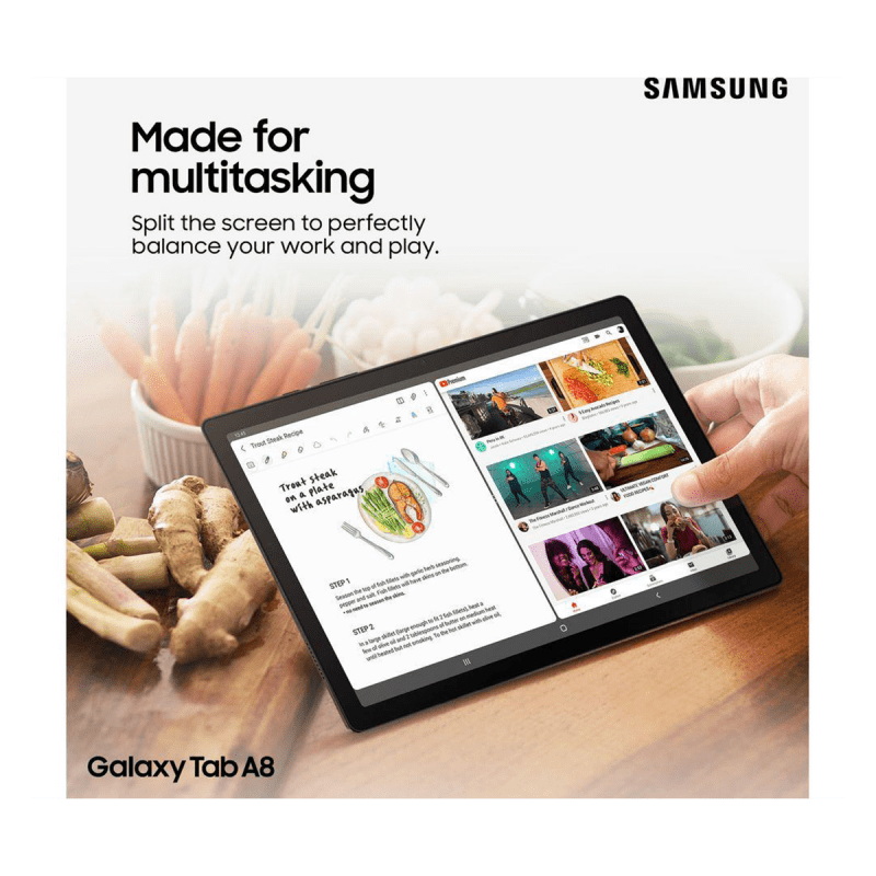 Samsung Galaxy Tab A8 (10.5", LTE, 32GB) Tablet - Silver