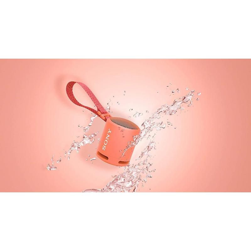 Sony SRS-XB13 (Compact, Portable, Waterproof, Extra Bass) Wireless Bluetooth speaker - Coral Pink