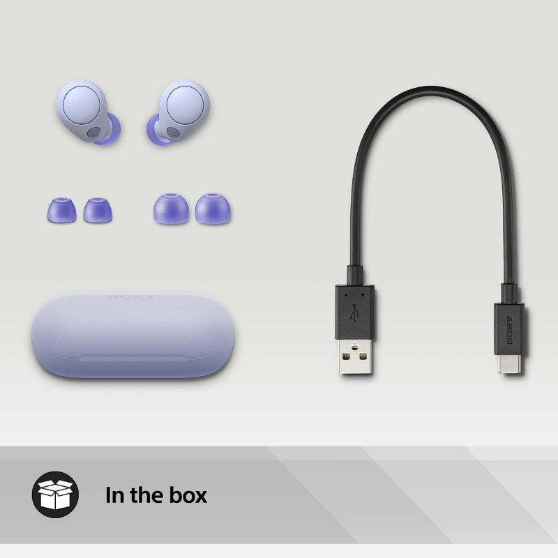 Sony WF-C700N Wireless Noise Cancelling Earbuds - Lavender