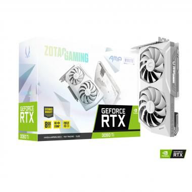 Zotac GeForce RTX 3060Ti AMP White Edition LHR 8GB GDDR6 PCI-Express Graphics Card