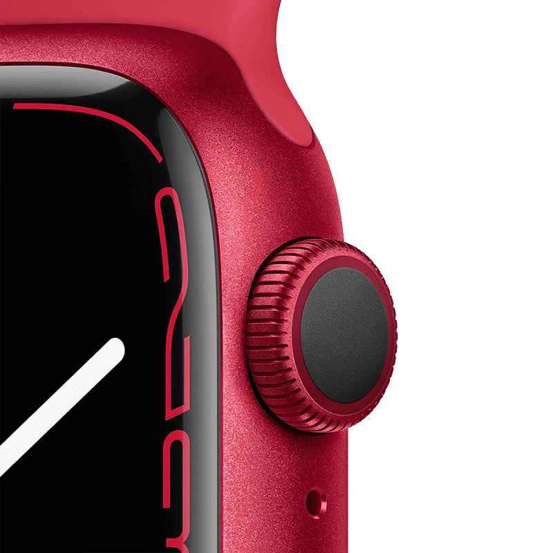 Apple Watch Series 7 (GPS, 41mm) - (PRODUCT)RED Aluminium with (PRODUCT)RED Sports Band