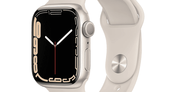 Dimprice Apple Watch Series 7 GPS 41mm Starlight Aluminium with Starlight Sports Band