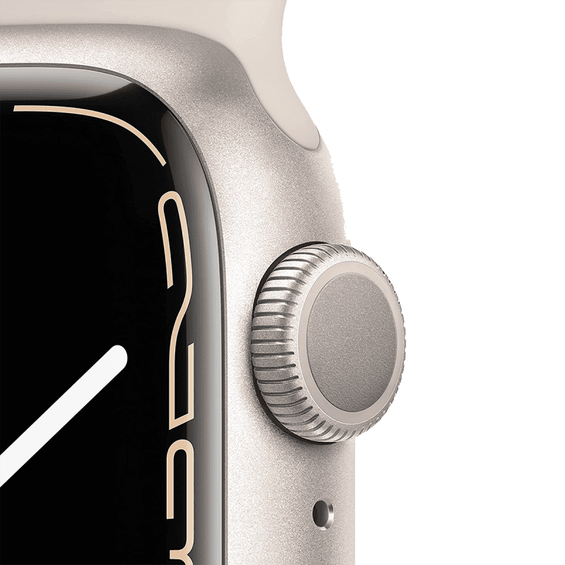 Apple Watch Series 7 (GPS, 41mm) - Starlight Aluminium with Starlight Sports Band
