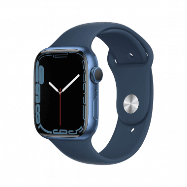 Apple Watch Series 7 (GPS, 45mm) - Blue Aluminium with Blue Sports Band