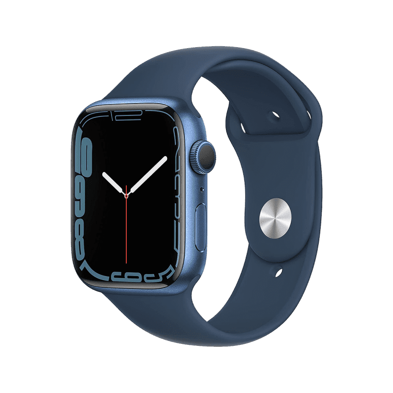 Apple Watch Series 7 (GPS, 45mm) - Blue Aluminium with Blue Sports Band