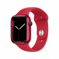 Apple Watch Series 7 (GPS, 45mm) - (PRODUCT)RED Aluminium with (PRODUCT)RED Sports Band