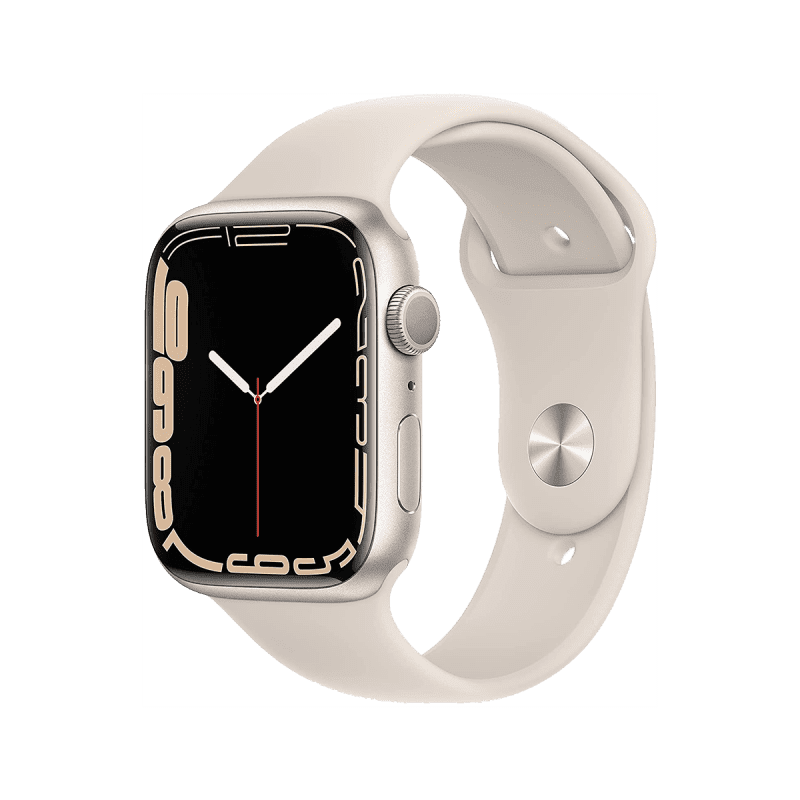 Apple Watch Series 7 (GPS, 45mm) - Starlight Aluminium with Starlight Sports Band