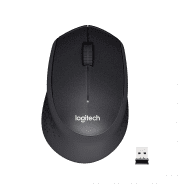 Logitech M330 Silent Plus Wireless Mouse - Black 