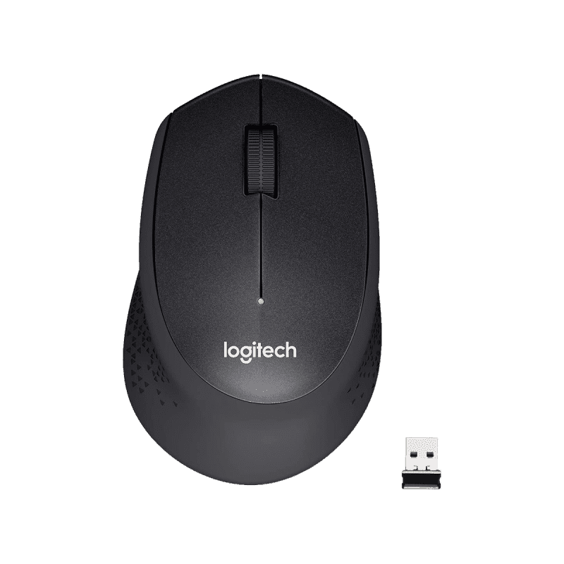 Logitech M330 Silent Plus Wireless Mouse - Black