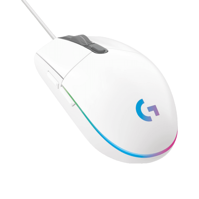 Logitech G102 LIGHTSYNC RGB 6 Button Wired Gaming Mouse - White