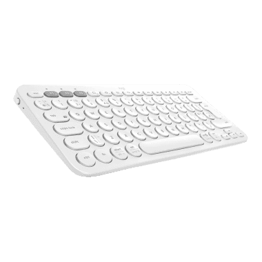 Logitech K380 Bluetooth QWERTY UK Keyboard - White 