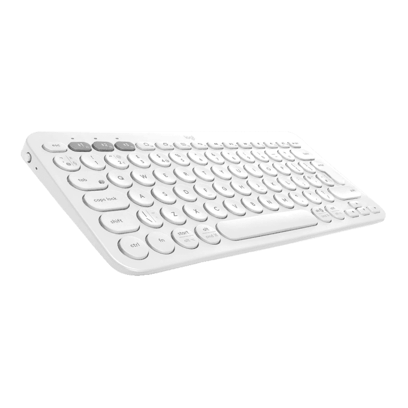 Logitech K380 Bluetooth QWERTY UK Keyboard - White