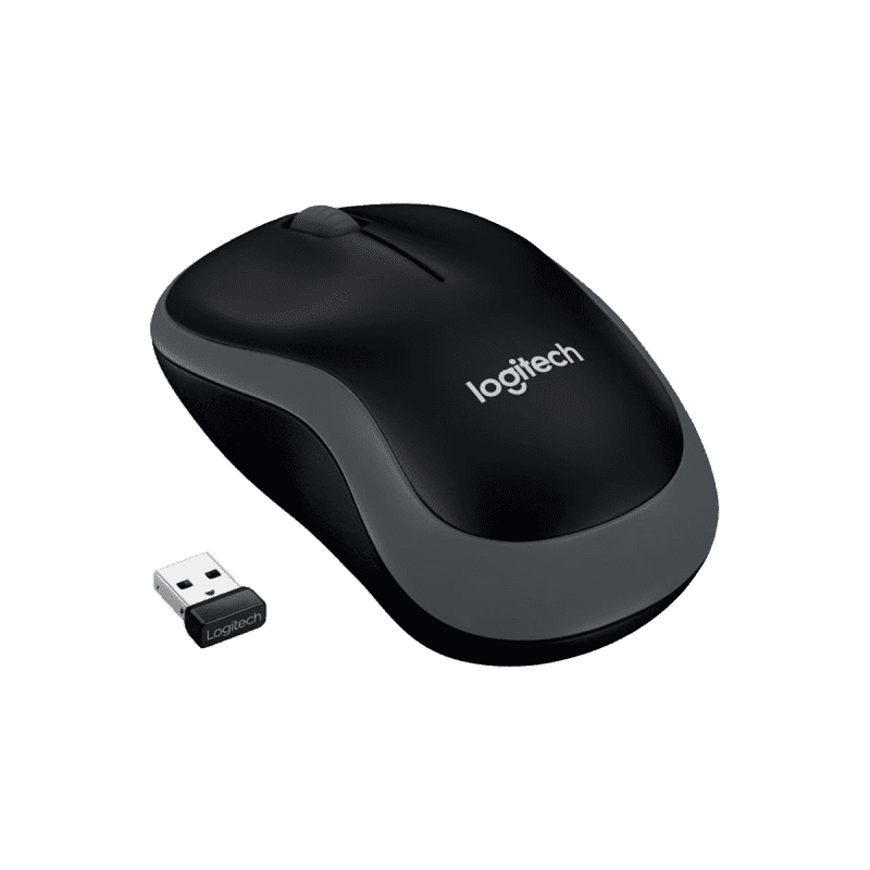 Logitech M185 Wireless Mouse - Grey