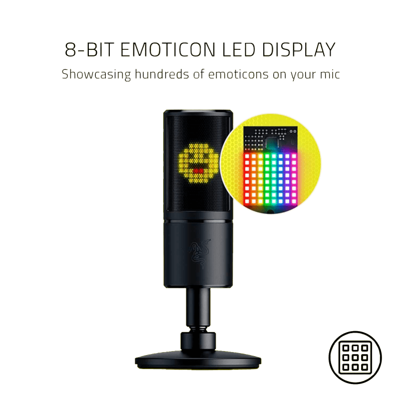 Razer Seiren Emote Streaming Microphone with Emoticon Display