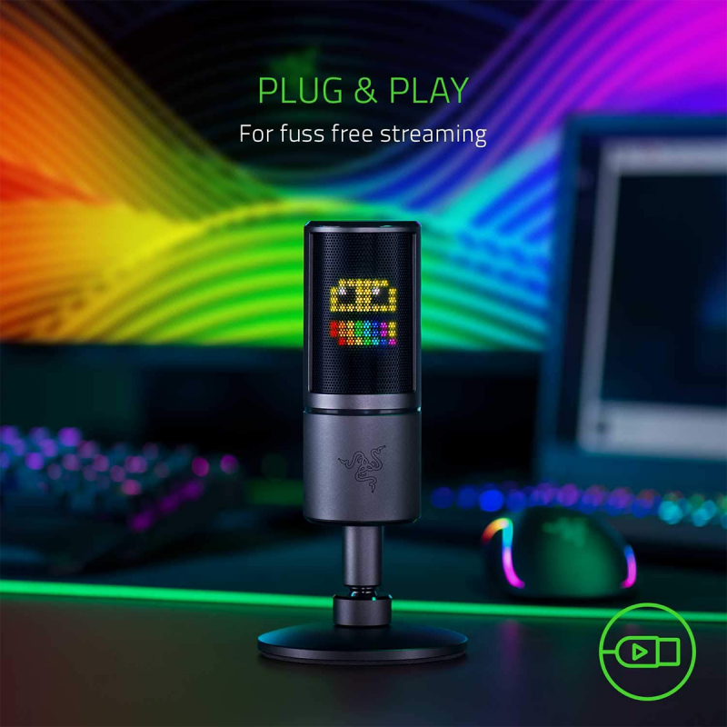 Razer Seiren Emote Streaming Microphone with Emoticon Display