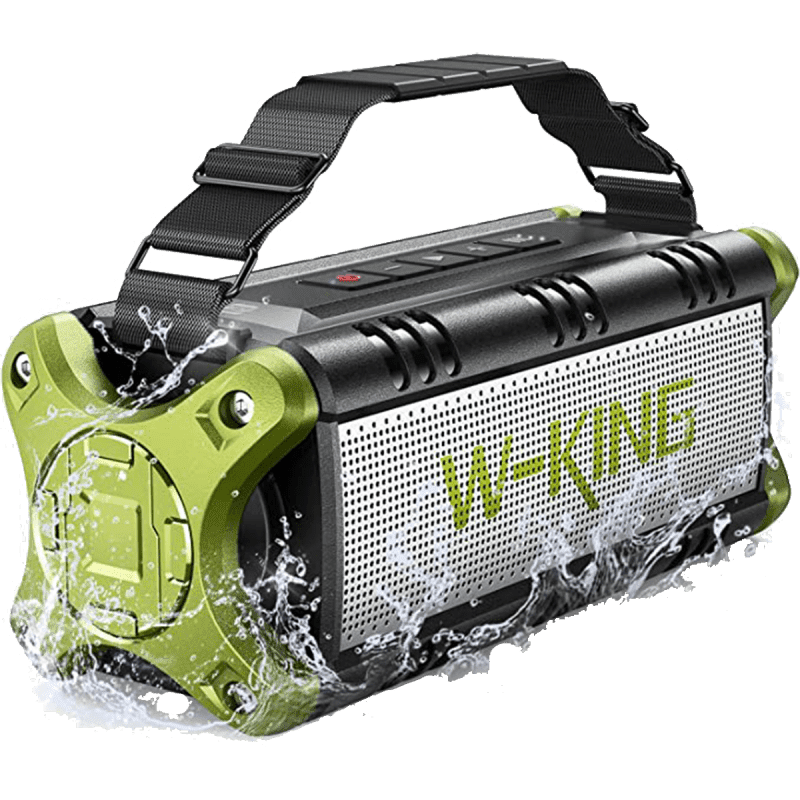 50W Portable Bluetooth Wireless Speaker (IPX6 Waterproof, 8000mAh Battery, Bass Speaker, Bluetooth 5.0, 24H Playtime) - Green
