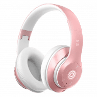 Wireless Foldable Bluetooth Headphones Headset (52 Hrs Playtime, 6EQ Modes, Build-in Mic) - Pink