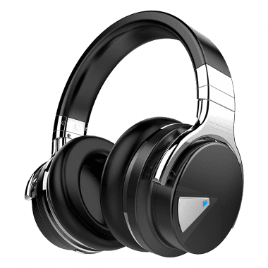 ANC Over-Ear (Bluetooth 5.0 with Microphone, Lightweight Headset, 30H Playtime, Ergonomic Protein Leather) Noise Cancelling Headphones