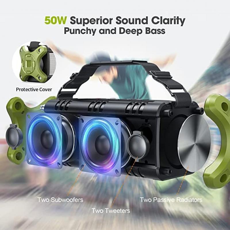 PORTABLE MINI SPEAKER, WIRELESS BLUETOOTH, TRUE STEREO Powerful, Superior  Sound