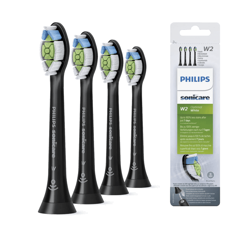 Philips Sonicare Optimal White Toothbrush Heads - Black