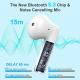 Wireless Earbuds (Bluetooth 5.3, Hi-Fi Stereo, Wireless, 32H Playtime - White