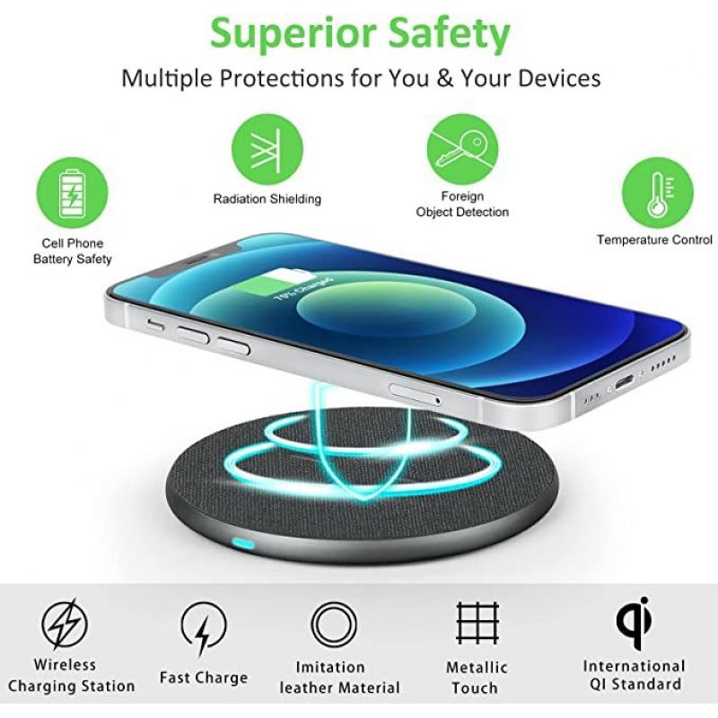 15W Qi Enabled Wireless Charger Pad