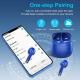 Wireless Earbuds (Bluetooth 5.3, Hi-Fi Stereo, Wireless, 32H Playtime - Blue