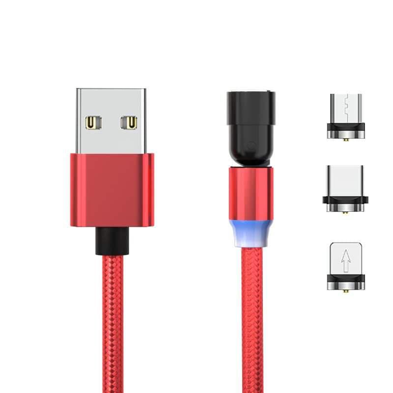 Easy Rotate Charging Cable - Red